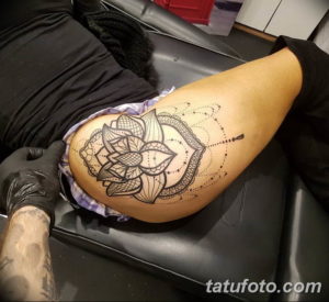 Фото красивые тату на бедре 12.08.2019 №007 - beautiful tattoos on the hip - tatufoto.com