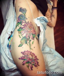 Фото красивые тату на бедре 12.08.2019 №008 - beautiful tattoos on the hip - tatufoto.com