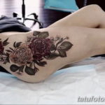 Фото красивые тату на бедре 12.08.2019 №011 - beautiful tattoos on the hip - tatufoto.com