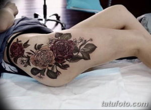 Фото красивые тату на бедре 12.08.2019 №011 - beautiful tattoos on the hip - tatufoto.com