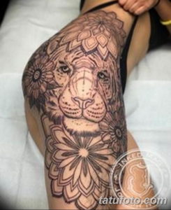 Фото красивые тату на бедре 12.08.2019 №017 - beautiful tattoos on the hip - tatufoto.com