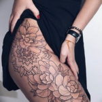 Фото красивые тату на бедре 12.08.2019 №023 - beautiful tattoos on the hip - tatufoto.com