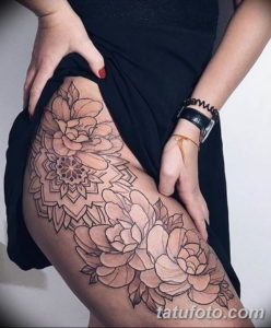 Фото красивые тату на бедре 12.08.2019 №023 - beautiful tattoos on the hip - tatufoto.com