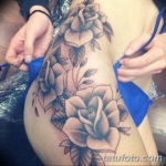 Фото красивые тату на бедре 12.08.2019 №028 - beautiful tattoos on the hip - tatufoto.com