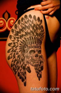 Фото красивые тату на бедре 12.08.2019 №050 - beautiful tattoos on the hip - tatufoto.com