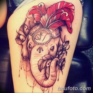 Фото красивые тату на бедре 12.08.2019 №053 - beautiful tattoos on the hip - tatufoto.com
