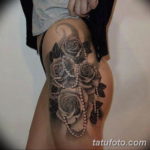 Фото красивые тату на бедре 12.08.2019 №056 - beautiful tattoos on the hip - tatufoto.com