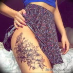 Фото красивые тату на бедре 12.08.2019 №062 - beautiful tattoos on the hip - tatufoto.com