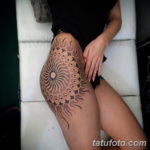 Фото красивые тату на бедре 12.08.2019 №069 - beautiful tattoos on the hip - tatufoto.com