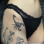 Фото красивые тату на бедре 12.08.2019 №073 - beautiful tattoos on the hip - tatufoto.com
