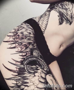 Фото красивые тату на бедре 12.08.2019 №080 - beautiful tattoos on the hip - tatufoto.com