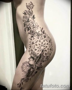 Фото красивые тату на бедре 12.08.2019 №087 - beautiful tattoos on the hip - tatufoto.com