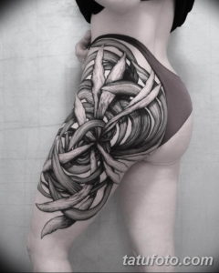 Фото красивые тату на бедре 12.08.2019 №094 - beautiful tattoos on the hip - tatufoto.com