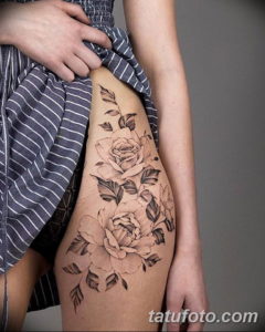 Фото красивые тату на бедре 12.08.2019 №109 - beautiful tattoos on the hip - tatufoto.com