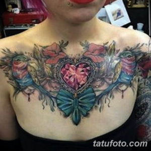 Фото красивые тату на груди 12.08.2019 №007 - beautiful tattoos on the chest - tatufoto.com