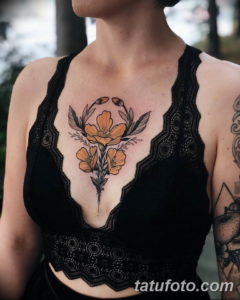 Фото красивые тату на груди 12.08.2019 №010 - beautiful tattoos on the chest - tatufoto.com