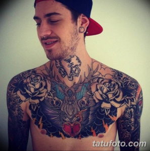 Фото красивые тату на груди 12.08.2019 №029 - beautiful tattoos on the chest - tatufoto.com