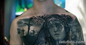 Фото красивые тату на груди 12.08.2019 №106 - beautiful tattoos on the chest - tatufoto.com