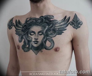 Фото красивые тату на груди 12.08.2019 №108 - beautiful tattoos on the chest - tatufoto.com