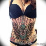 Фото красивые тату на животе 12.08.2019 №076 - tattoos on the stomach - tatufoto.com