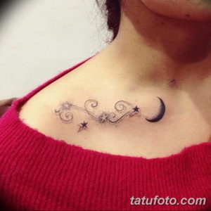 Фото красивые тату на ключице 12.08.2019 №032 - beautiful clavicle tattoos - tatufoto.com