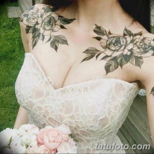 Фото красивые тату на ключице 12.08.2019 №065 - beautiful clavicle tattoos - tatufoto.com