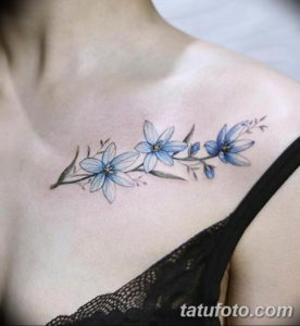 Фото красивые тату на ключице 12.08.2019 №072 - beautiful clavicle tattoos - tatufoto.com