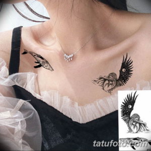 Фото красивые тату на ключице 12.08.2019 №094 - beautiful clavicle tattoos - tatufoto.com