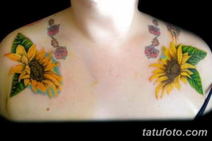Фото красивые тату на ключице 12.08.2019 №099 - beautiful clavicle tattoos - tatufoto.com