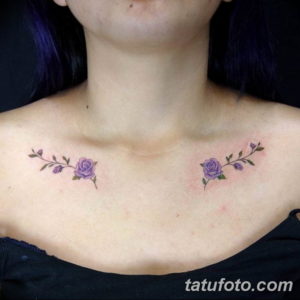 Фото красивые тату на ключице 12.08.2019 №118 - beautiful clavicle tattoos - tatufoto.com
