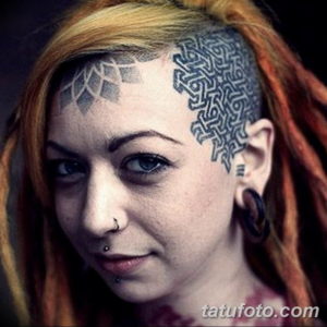 Фото красивые тату на лице 12.08.2019 №011 - beautiful face tattoos - tatufoto.com