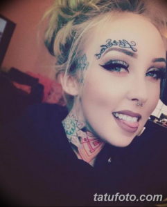 Фото красивые тату на лице 12.08.2019 №014 - beautiful face tattoos - tatufoto.com