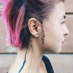 Фото красивые тату на лице 12.08.2019 №021 - beautiful face tattoos - tatufoto.com