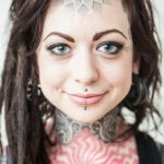 Фото красивые тату на лице 12.08.2019 №033 - beautiful face tattoos - tatufoto.com