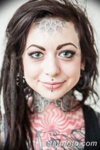 Фото красивые тату на лице 12.08.2019 №033 - beautiful face tattoos - tatufoto.com