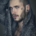 Фото красивые тату на лице 12.08.2019 №036 - beautiful face tattoos - tatufoto.com