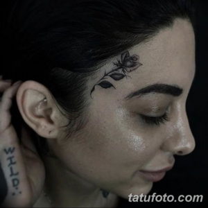 Фото красивые тату на лице 12.08.2019 №041 - beautiful face tattoos - tatufoto.com