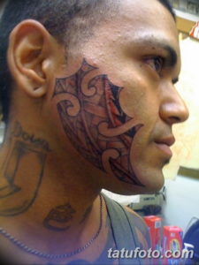 Фото красивые тату на лице 12.08.2019 №044 - beautiful face tattoos - tatufoto.com