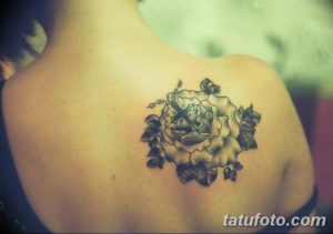 Фото красивые тату на лопатке 12.08.2019 №017 - tattoos on the shoulder bla - tatufoto.com