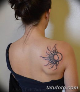 Фото красивые тату на лопатке 12.08.2019 №020 - tattoos on the shoulder bla - tatufoto.com