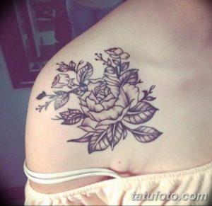 Фото красивые тату на лопатке 12.08.2019 №033 - tattoos on the shoulder bla - tatufoto.com