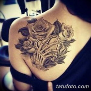 Фото красивые тату на лопатке 12.08.2019 №038 - tattoos on the shoulder bla - tatufoto.com