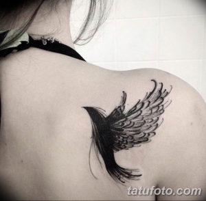 Фото красивые тату на лопатке 12.08.2019 №047 - tattoos on the shoulder bla - tatufoto.com