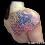 Фото красивые тату на лопатке 12.08.2019 №053 - tattoos on the shoulder bla - tatufoto.com