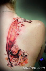 Фото красивые тату на лопатке 12.08.2019 №068 - tattoos on the shoulder bla - tatufoto.com