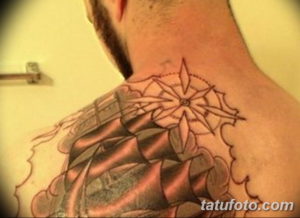 Фото красивые тату на лопатке 12.08.2019 №069 - tattoos on the shoulder bla - tatufoto.com
