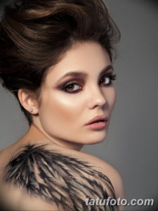 Фото красивые тату на лопатке 12.08.2019 №079 - tattoos on the shoulder bla - tatufoto.com