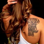 Фото красивые тату на лопатке 12.08.2019 №080 - tattoos on the shoulder bla - tatufoto.com