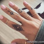 Фото красивые тату на пальцах 12.08.2019 №002 - beautiful finger tattoos - tatufoto.com