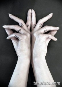 Фото красивые тату на пальцах 12.08.2019 №008 - beautiful finger tattoos - tatufoto.com